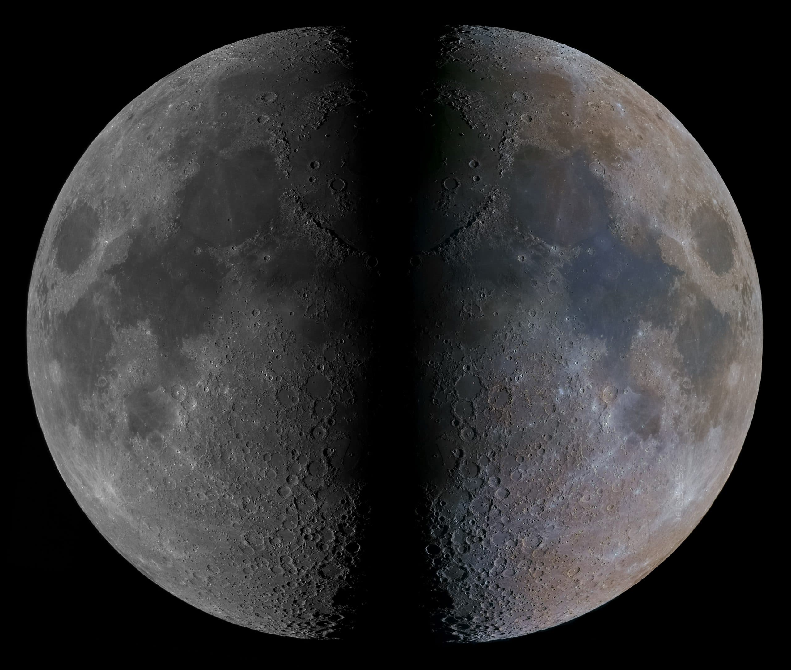 Lunar mosaic is more efficient